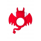 Красное эрекционное кольцо на пенис JOS COCKY DEVIL - JOS - в Красноярске купить с доставкой