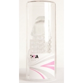 Гелевая прозрачная насадка с 2 отростками - 13 см. - Toyfa Basic - в Красноярске купить с доставкой