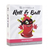 Стимулирующий презерватив-насадка Roll   Ball Raspberry - Sitabella - купить с доставкой в Красноярске