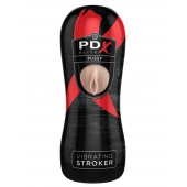 Мастурбатор-вагина Vibrating Pussy Stroker с вибрацией - Pipedream - в Красноярске купить с доставкой