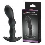 Черный анальный стимулятор простаты с вибрацией Special Anal Massager - 14,5 см. - Baile - в Красноярске купить с доставкой