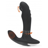 Черный вибромассажер простаты с функцией римминга Plug with Perineum Stimulator - 16,6 см. - Orion - в Красноярске купить с доставкой