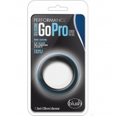 Черно-синее эрекционное кольцо Silicone Go Pro Cock Ring - Blush Novelties - в Красноярске купить с доставкой