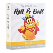 Стимулирующий презерватив-насадка Roll   Ball Banana - Sitabella - купить с доставкой в Красноярске