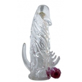 Закрытая прозрачная вибронасадка на пенис Crystal Sleeve Vibe - Erowoman-Eroman - в Красноярске купить с доставкой