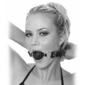 Черный кляп с дырочками Breathable Ball Gag - Pipedream - купить с доставкой в Красноярске