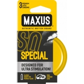 Презервативы с точками и рёбрами в железном кейсе MAXUS Special - 3 шт. - Maxus - купить с доставкой в Красноярске