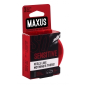 Ультратонкие презервативы в железном кейсе MAXUS Sensitive - 3 шт. - Maxus - купить с доставкой в Красноярске