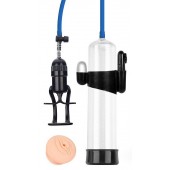 Прозрачная вакуумная вибропомпа Sex Expert с насадкой-вагиной - Sex Expert - в Красноярске купить с доставкой