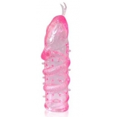 Закрытая рельефная насадка Crystal sleeve snakes в виде змеи с усиками - 14 см. - Erowoman-Eroman - в Красноярске купить с доставкой