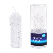Закрытая рельефная насадка Crystal sleeve с усиками - 12 см. - Erowoman-Eroman - в Красноярске купить с доставкой
