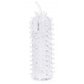 Закрытая рельефная насадка Crystal sleeve с усиками - 12 см. - Erowoman-Eroman - в Красноярске купить с доставкой
