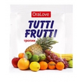 Пробник гель-смазки Tutti-frutti со вкусом тропических фруктов - 4 гр. - Биоритм - купить с доставкой в Красноярске