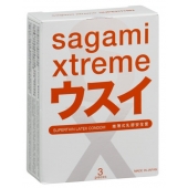 Ультратонкие презервативы Sagami Xtreme SUPERTHIN - 3 шт. - Sagami - купить с доставкой в Красноярске