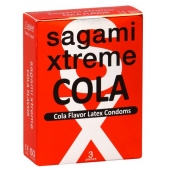 Ароматизированные презервативы Sagami Xtreme COLA - 3 шт. - Sagami - купить с доставкой в Красноярске