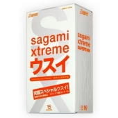 Ультратонкие презервативы Sagami Xtreme SUPERTHIN - 15 шт. - Sagami - купить с доставкой в Красноярске