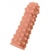 Телесная реалистичная насадка KOKOS Extreme Sleeve 02 с дополнительной стимуляцией - 12,7 см. - KOKOS - в Красноярске купить с доставкой