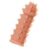 Телесная реалистичная насадка KOKOS Extreme Sleeve 04 с дополнительной стимуляцией - 12,7 см. - KOKOS - в Красноярске купить с доставкой