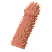 Телесная реалистичная насадка KOKOS Extreme Sleeve 07 с дополнительной стимуляцией - 12,7 см. - KOKOS - в Красноярске купить с доставкой