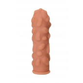 Телесная реалистичная насадка KOKOS Extreme Sleeve 11 с дополнительной стимуляцией - 12,7 см. - KOKOS - в Красноярске купить с доставкой