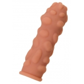 Телесная реалистичная насадка KOKOS Extreme Sleeve 11 с дополнительной стимуляцией - 12,7 см. - KOKOS - в Красноярске купить с доставкой