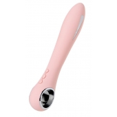 Розовый силиконовый вибратор с электростимуляцией GALVANI VIBE - 21 см. - ToyFa - купить с доставкой в Красноярске