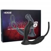 Черная анальная пробка NEXUS SIMUL8 с фиксацией на теле кольцами - Nexus Range - в Красноярске купить с доставкой