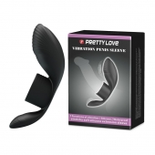 Черное кольцо на пенис с вибрацией Vibration Penis Sleeve - Baile - в Красноярске купить с доставкой
