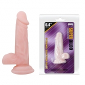 Телесный фаллоимитатор на присоске Super Dildo - 16,5 см. - Baile купить с доставкой в интернет-магазине Orgasmix в Красноярске Телесный фаллоимитатор на присоске Super Dildo - 16,5 см. - Baile