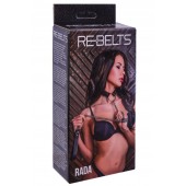 Черный поводок и чокер с кольцом Rada - Rebelts - купить с доставкой в Красноярске