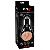 Телесный вибромастурбатор-вагина Cock Compressor Vibrating Stroker - Pipedream - в Красноярске купить с доставкой