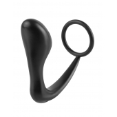 Эрекционное кольцо с анальной пробкой Ass-Gasm Cockring Plug - Pipedream - в Красноярске купить с доставкой