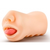 Телесный мастурбатор-ротик с язычком Oral Anne - Blush Novelties - в Красноярске купить с доставкой