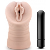 Телесный мастурбатор-вагина с вибропулей Ashley - Blush Novelties - в Красноярске купить с доставкой