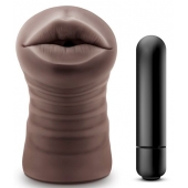 Коричневый мастурбатор-ротик Heather - Blush Novelties - в Красноярске купить с доставкой