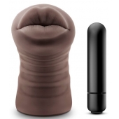 Коричневый мастурбатор-ротик Renee - Blush Novelties - в Красноярске купить с доставкой