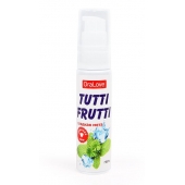 Гель-смазка Tutti-frutti со вкусом сладкой мяты - 30 гр. - Биоритм - купить с доставкой в Красноярске