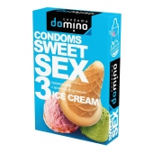 Презервативы для орального секса DOMINO Sweet Sex с ароматом мороженого - 3 шт. - Domino - купить с доставкой в Красноярске