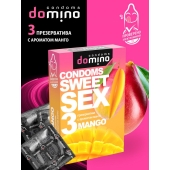 Презервативы для орального секса DOMINO Sweet Sex с ароматом манго - 3 шт. - Domino - купить с доставкой в Красноярске