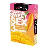 Презервативы для орального секса DOMINO Sweet Sex с ароматом манго - 3 шт. - Domino - купить с доставкой в Красноярске