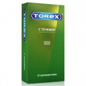 Текстурированные презервативы Torex  С точками  - 12 шт. - Torex - купить с доставкой в Красноярске