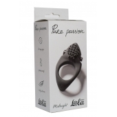 Черное эрекционное виброкольцо Pure Passion Midnight - Lola Games - в Красноярске купить с доставкой