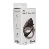 Черное эрекционное виброкольцо Pure Passion Sunset - Lola Games - в Красноярске купить с доставкой