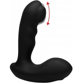 Черный стимулятор простаты Alpha-Pro 7X P-Milker Silicone Prostate Stimulator with Milking Bead - XR Brands - в Красноярске купить с доставкой
