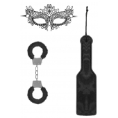 Черный игровой набор Introductory Bondage Kit №4 - Shots Media BV - купить с доставкой в Красноярске
