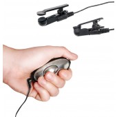 Черные электрические зажимы для сосков Shock Therapy Nipple Clamps - Pipedream - купить с доставкой в Красноярске