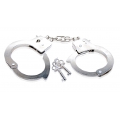 Металлические наручники Beginner s Metal Cuffs - Pipedream - купить с доставкой в Красноярске