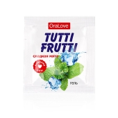 Пробник гель-смазки Tutti-frutti со вкусом мяты - 4 гр. - Биоритм - купить с доставкой в Красноярске