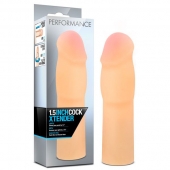 Телесная насадка-удлинитель на пенис PERFORMANCE 1.5INCH COCK XTENDER - 16 см. - Blush Novelties - в Красноярске купить с доставкой