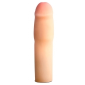 Телесная насадка-удлинитель на пенис PERFORMANCE 1.5INCH COCK XTENDER - 16 см. - Blush Novelties - в Красноярске купить с доставкой